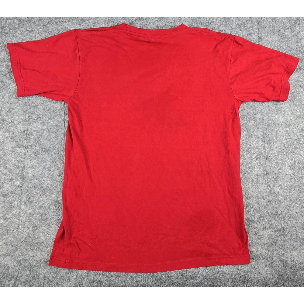 New Horizons Panama Shirt Mens Medium Red Rainforest Mono Cariblanco Monkey Tee - Picture 11 of 11